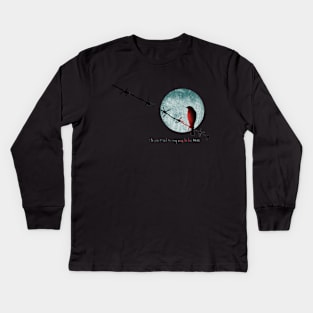 Bird On A Wire (ii) Kids Long Sleeve T-Shirt